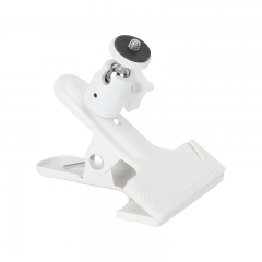 CAMVATE Spring Clip Clamp with Mini Ball Head Mount (White)