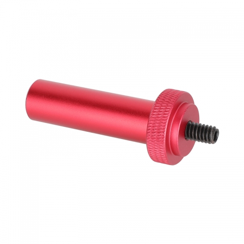 CAMVATE 15mm Micro Rod with 1/4"-20 Thread & Screw (Red, 2")