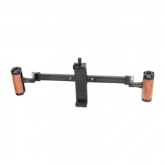 CAMVATE Tablet Mount with Dual Wood Handgrips for iPad/Tablet