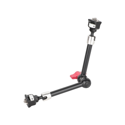 CAMVATE Multipurpose Articulating Arm with Anti-Twist 1/4''-20 Screw Mount (11", Red Knob)