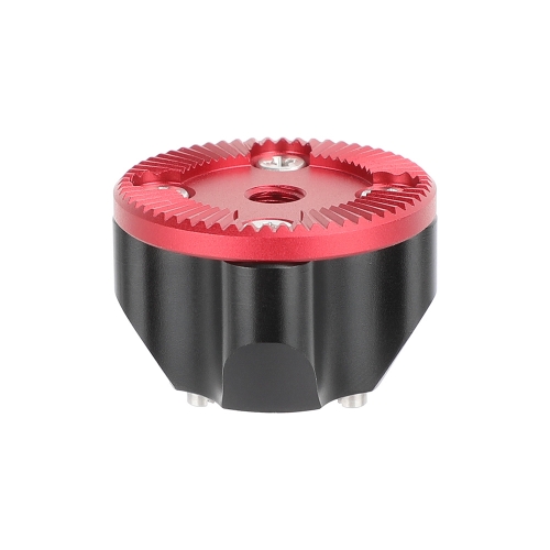 CAMVATE ARRI-Style Rosette with 3/8"-16 Anti-Twist Accessory Mount (Red/Black)