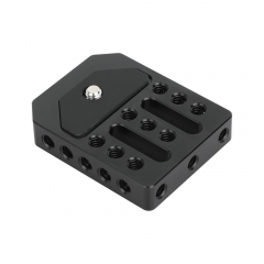 CAMVATE Monitor Cage Base Plate Cheese Plate For On-camera Director's Monitor Featured 1/4"-20 Mounting Socket