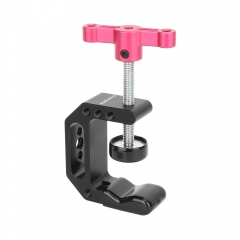 CAMVATE C-clamp with 1/4"&3/8" Thread (Red T-handle)