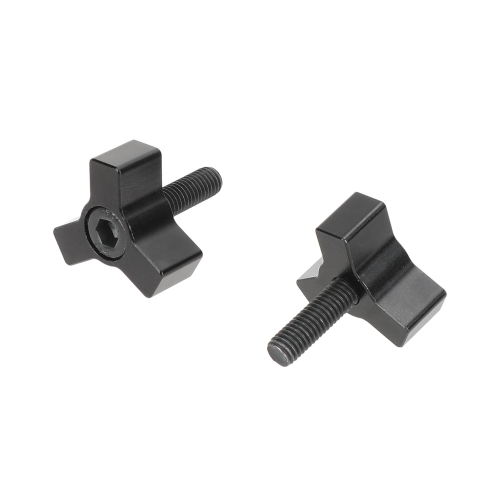 CAMVATE Tiny M5 Thumbscrew Knob (15mm, Black, 2-Pack)