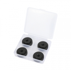 CAMVATE 1/4"-20 Female Thumbwheel Lock Nut Adapter (Black, 4-Pack)