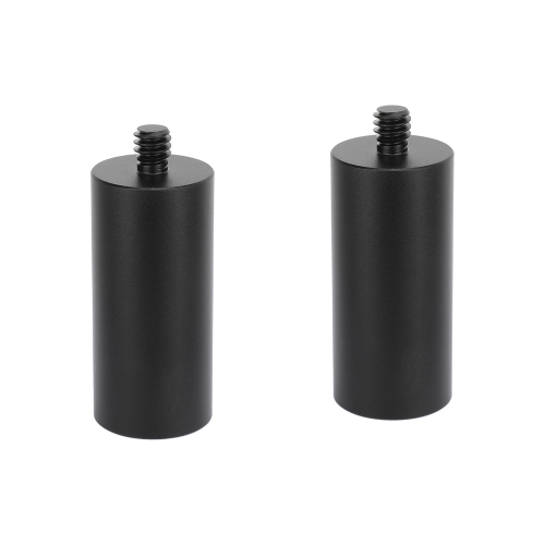 CAMVATE 5/8"-27 Female to 1/4"-20 Male Mic Stand Adapter (2" Long, 2-Pack)