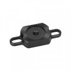 CAMVATE ARRI-Style M6 Rosette Adapter with 1/4"-20 Screw Mounting Slot (Black)