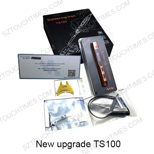 New Upgrade Intelligent TS100 Programmable Digital Electric Soldering Iron Station With 2 Iron Tips 65W OLED Display Temperature Adjustable