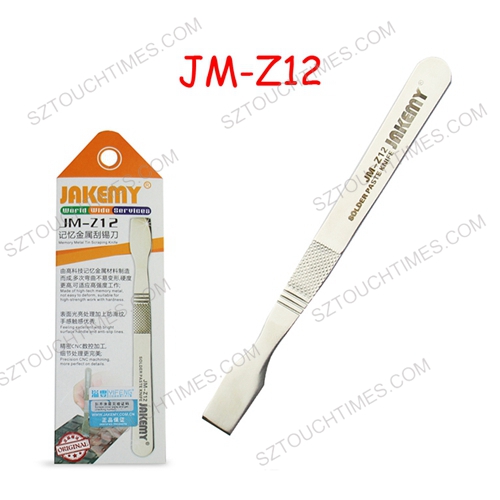 JAKEMY JM-Z12 10PCS/Lot Memory Tin Scraper Metal Solder Paste Scraping Knife Hardened Tough Hand Tools 123mm