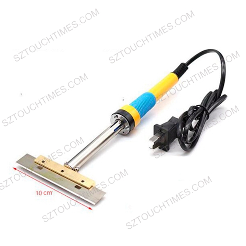 UV Glue Clean Tool 40W 60W T Solder Iron Tip with 10CM Blade Soldering Iron for LCD Old Glue Polarizer Film Remove