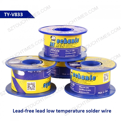 Lead-free lead low temperature solder wire 0.3/0.5/ 0.8mm 100 g rosin core tin solder wire solder plate PCB