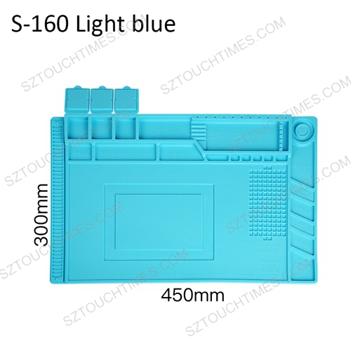 S-160 Heat Insulation Pad Silicon Working Pad Desk Mat Platform for BGA Soldering Repair Station