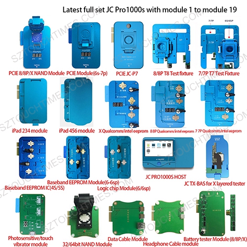 JC PRO1000S Multi-Functional IC Chip HDD Programmer PCIE NAND Test Read for Iphone 8P X 7 7P 6 6SP 6S for ipad