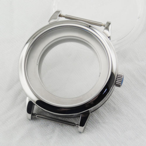40mm Sapphire Glass watch Case Fit DG2813/3804,Miyota 82 Series movement  pa31