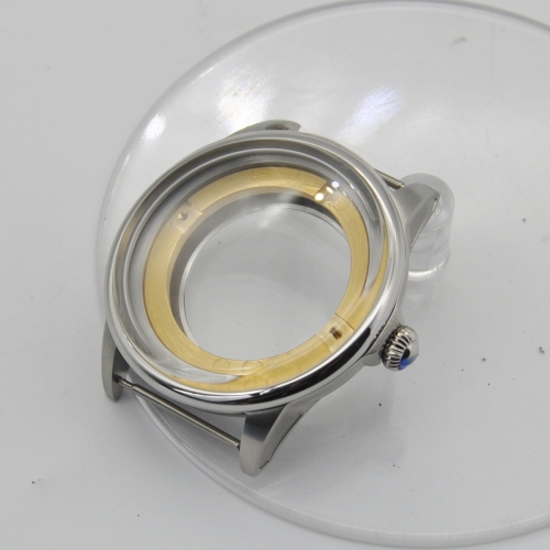 41mm stainless steel watch Case scrub fit miyota 82 series ETA 2836 mens watch