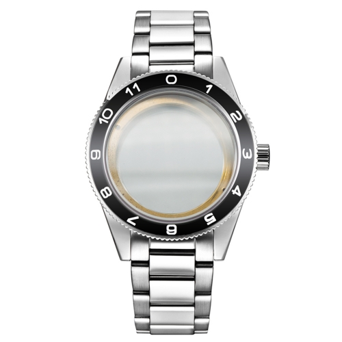 Watches parts 41mm ceramics bezel fit Miyota 8205/8215,ETA 2836/2824,DG2813/3804 Watch Case stainless steel strap