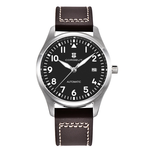 Corgeut brand Luxury 40mm  Men Automatic Mechanical seiko nh35 movement wrist Watch