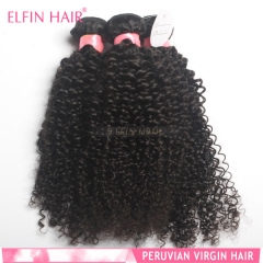 【13A 1PCS】Peruvian Kinky Curly Virgin Hair Grade 13A Elfin Hair