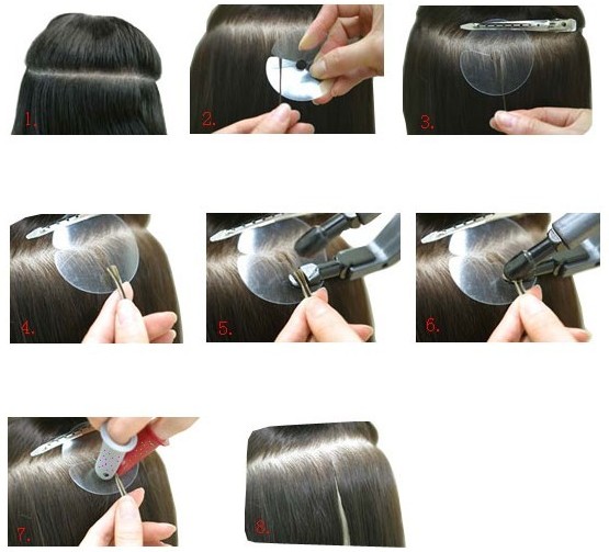 how to apply u tip hair