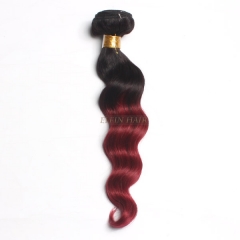 12-26 Inch #1b/99j Ombre Loose Wave Remy Hair Weave 100g/bundle