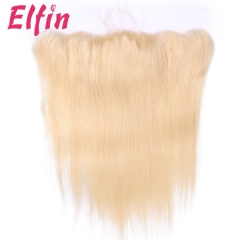 13A 613 Straight Lace Frontal Closure 13*4''  Blonde Hair 130% Density Big Lace Closure 1Pc  Human Straight Hair Weave