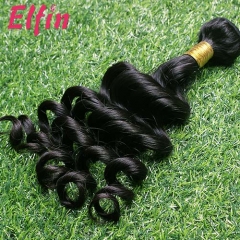 【14A 1PCS】Peruvian Loose Curly Virgin Hair 10-30 Inch Grade 14A Elfin Hair