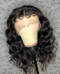 13A Elfin 360 Loose wave Wig Frontal 150% Density Virgin Human Hair Free Shipping Customize in 7 working days