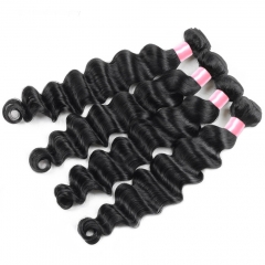 【12A 4PCS】Peruvian Loose Deep Wave Hair 12A Grade Human Deep Wave Hair Bundles