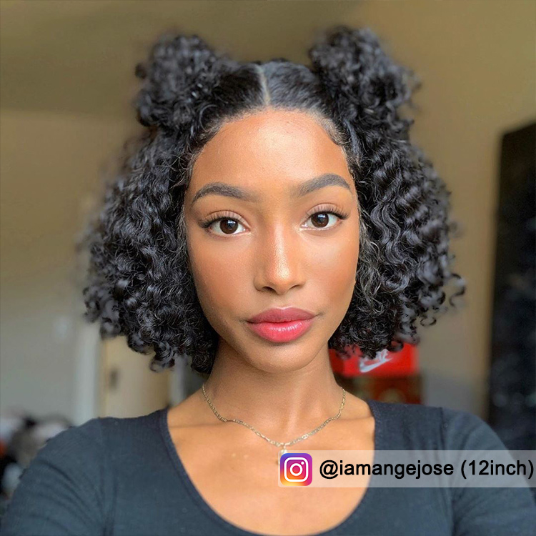 human hair lace front wig