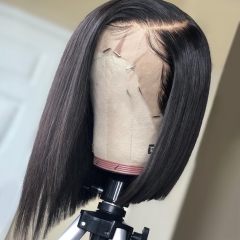 13x6 150% Density Bob lace Wig Straight Virgin Hair Customize in 15 days