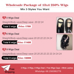Mix 3 Styles You Want!! 3 Wigs,6Wigs & 9Wigs Wholesale Deal 