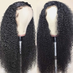 ❤【4x4 Deep Curly Closure Wig】4*4 Lace Wig 250% Density Bleached Knots & Preplucked hairline10-30inch  Lace Wig Thick Wig Customize 7 days