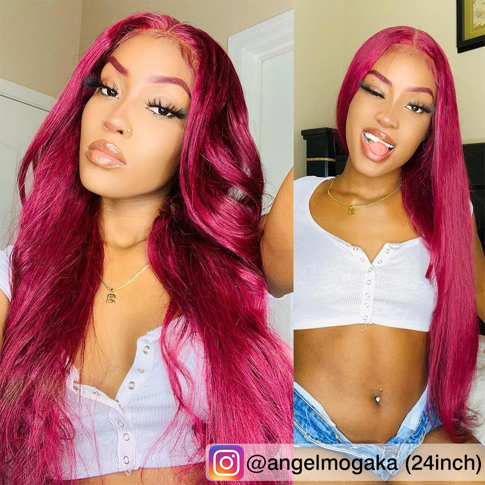 colored human hair wig