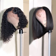 【❤ 2 bob Wigs】 4*4 & 13*4 Straight/ Deep Wave/Body Wave Bob Wig 250% Density Closure Wig. One Order Get Two Wigs!!