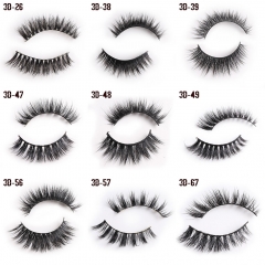 A-Elfin Beauty 3D mink Lashes Extension Eyelash Cruelty Free Natural False Eyelashes Fake Lashes Long Makeup Mink Eyelashes