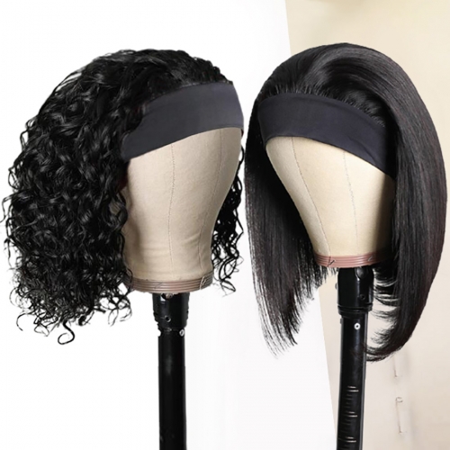 Elfin Hair ❤️ Wholesale Pirce 2 Headband Bob Wigs With 10pcs Headbands Gifts