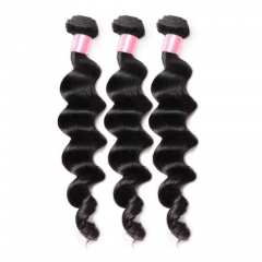 3PCS Hair Bundles New 12A Peruvian Loose Deep wave 8-30inch Hair 100% Human Virgin Hair Extensions Natural 1B Color Free Shipping