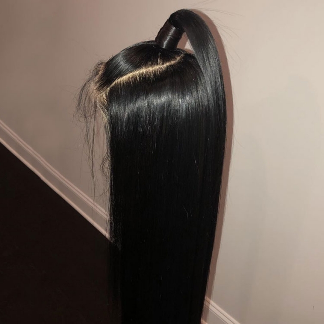 silky straight HD lace frontal wig