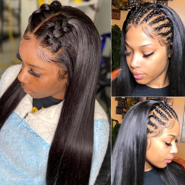 How to: DIY install 360 full lace braided wig from start to finish, beginners friendly