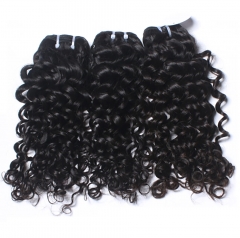 Elfin Hair 3PCS Hair Bundles New 12A Brazilian Italy Curly 8-30inch Hair 100% Human Virgin Hair Extensions Natural 1B Color