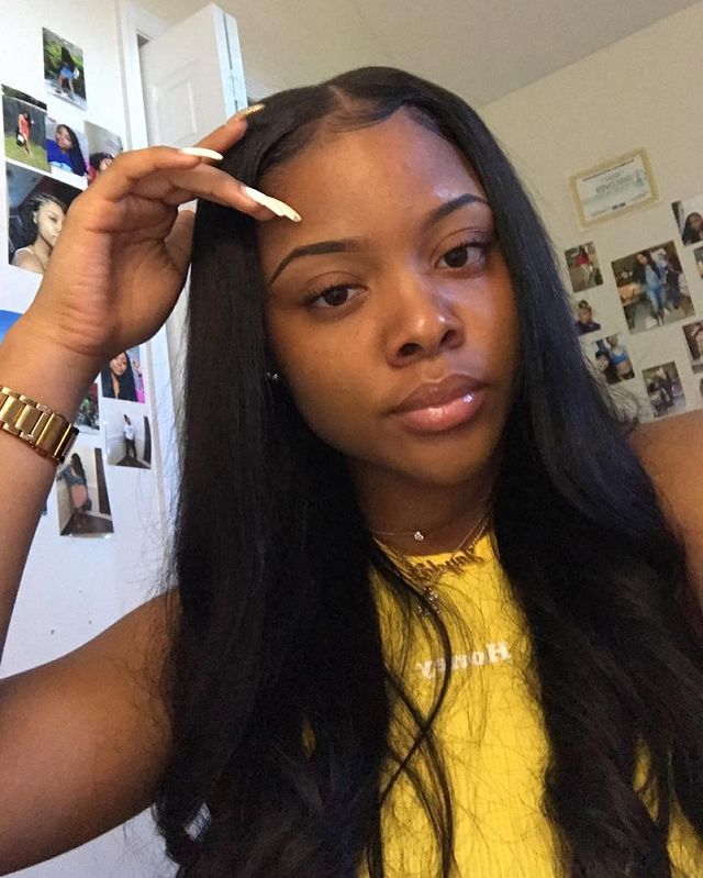 straight lace front wig