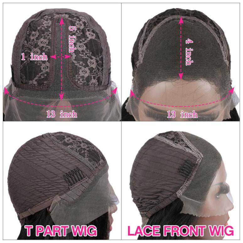 lace front wig vs.t part wig
