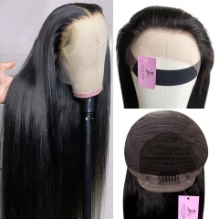 New In 13*6 3D Lace Frontal Wig 180% Density Bleach Knots  Swiss Lace Natural Hairline Transparent Lace 12-26inch Free Shipping