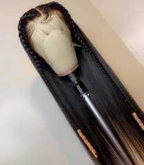 Elfin Hair 250% density 10-30inch 360 Lace Frontal Wig All Lace Around Preplucked With Baby Hair Straight Lace Wig Elfin Hair Customize 3 days