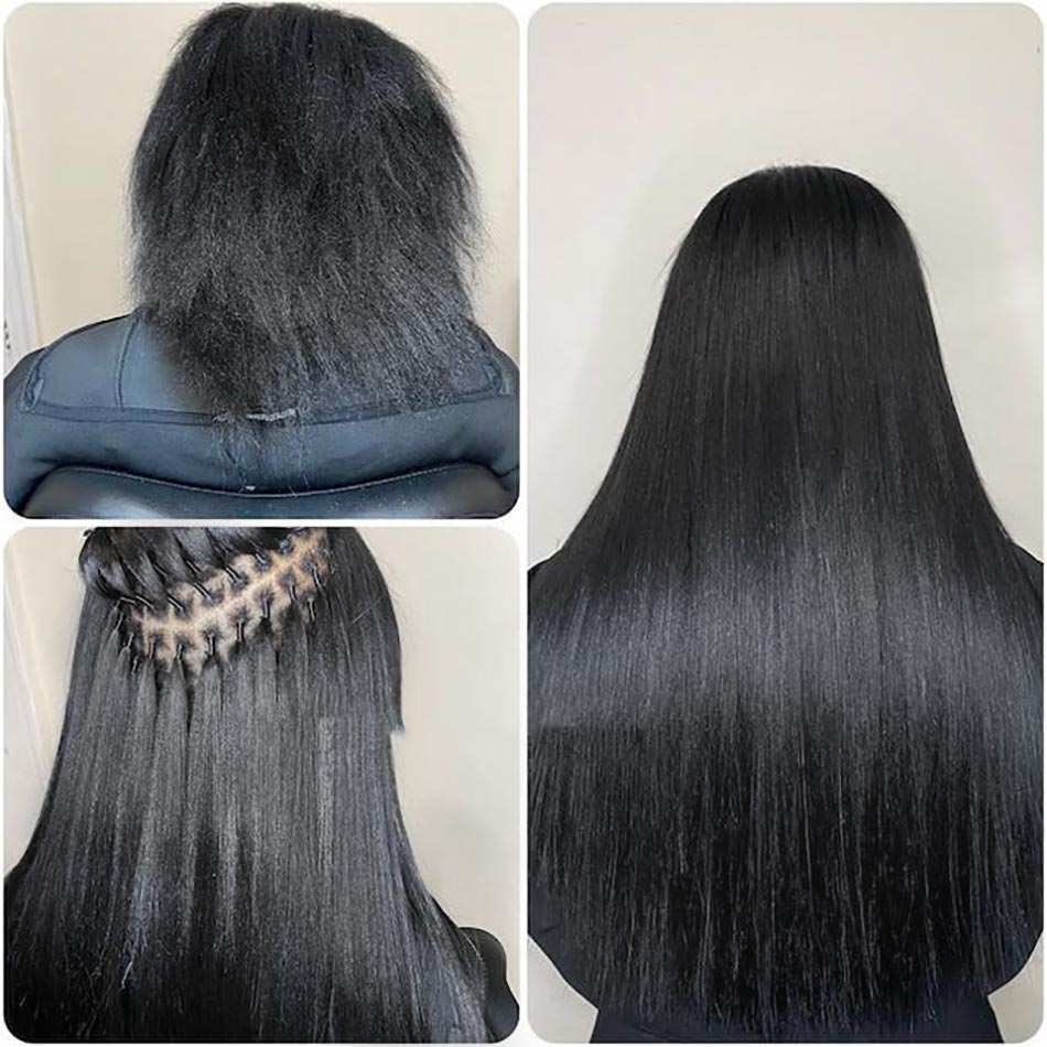 HAIR EXTENSIONS: Full Head of I-Link Micro Ring Extensions! 