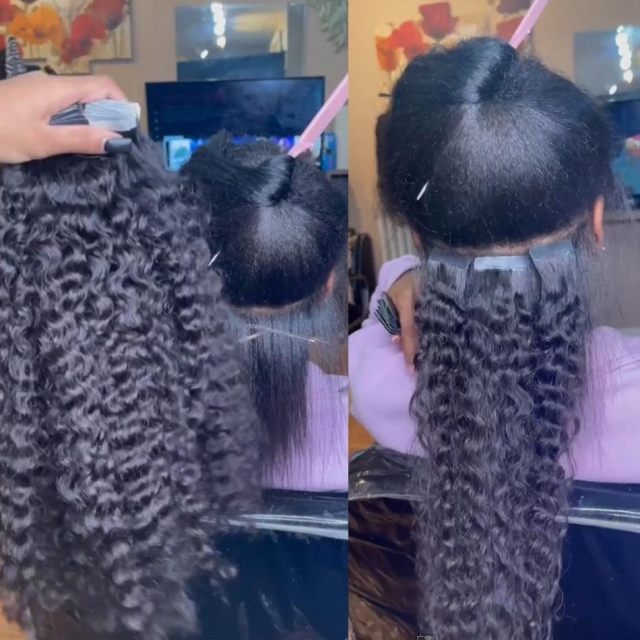 tape in extensions for black hair