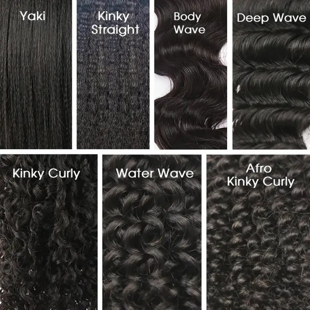 Various textures of microlinks for black hair