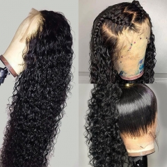 Wig Beginners! 250% density 360 Lace Frontal Wig Deep Wave Curly Pre-plucked Hairline & Baby Hair All Around 10-30inch Hair Elfin Hair Customize 7 day