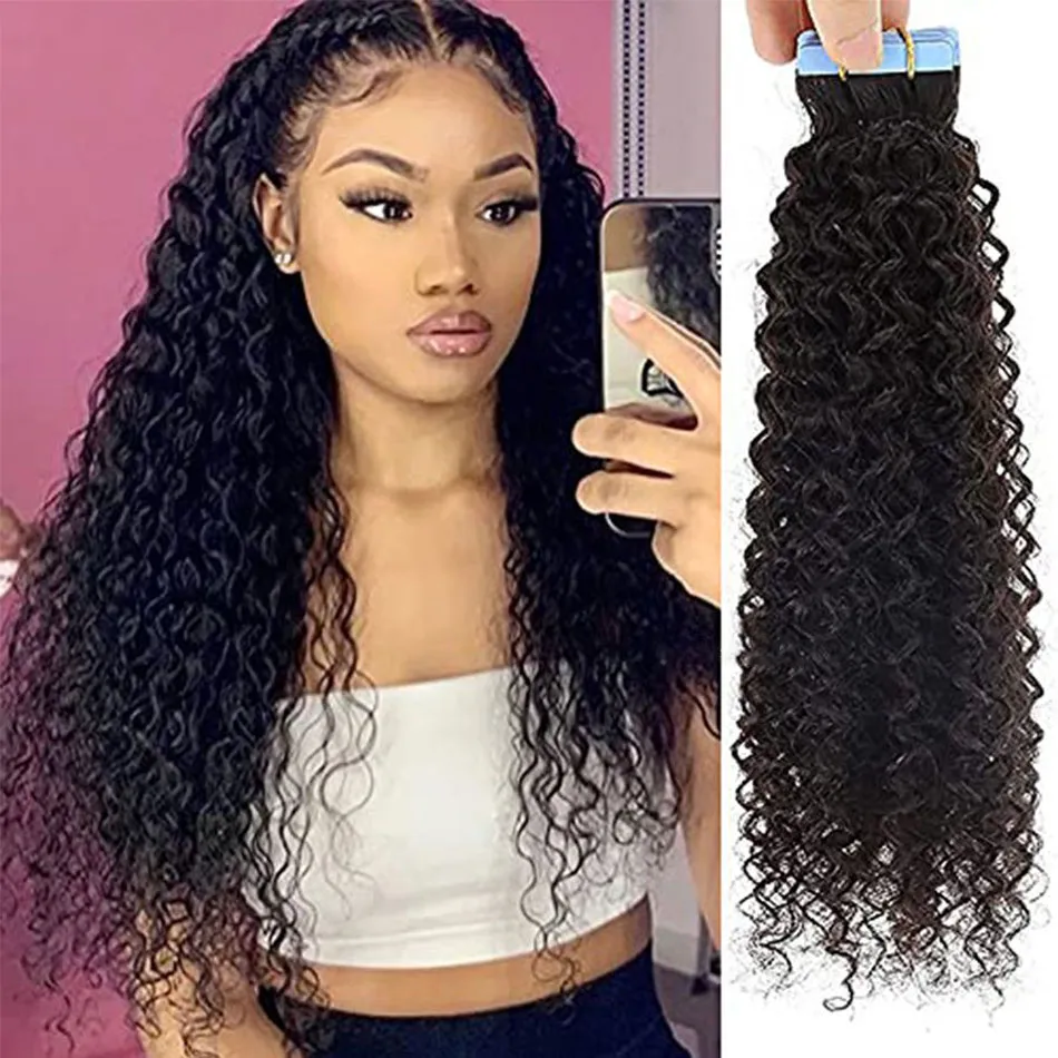 curly tape-in hair extensions