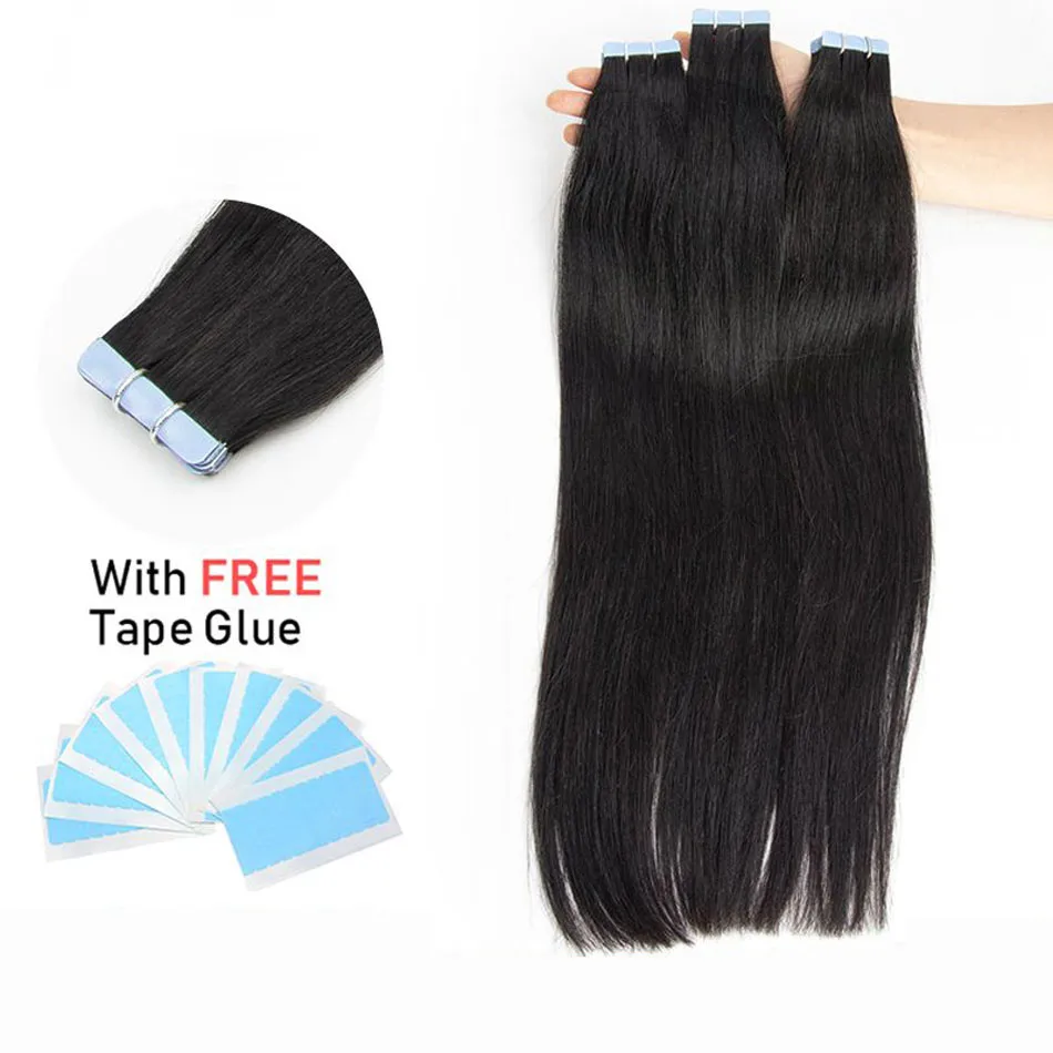 100% human hair tape-ins